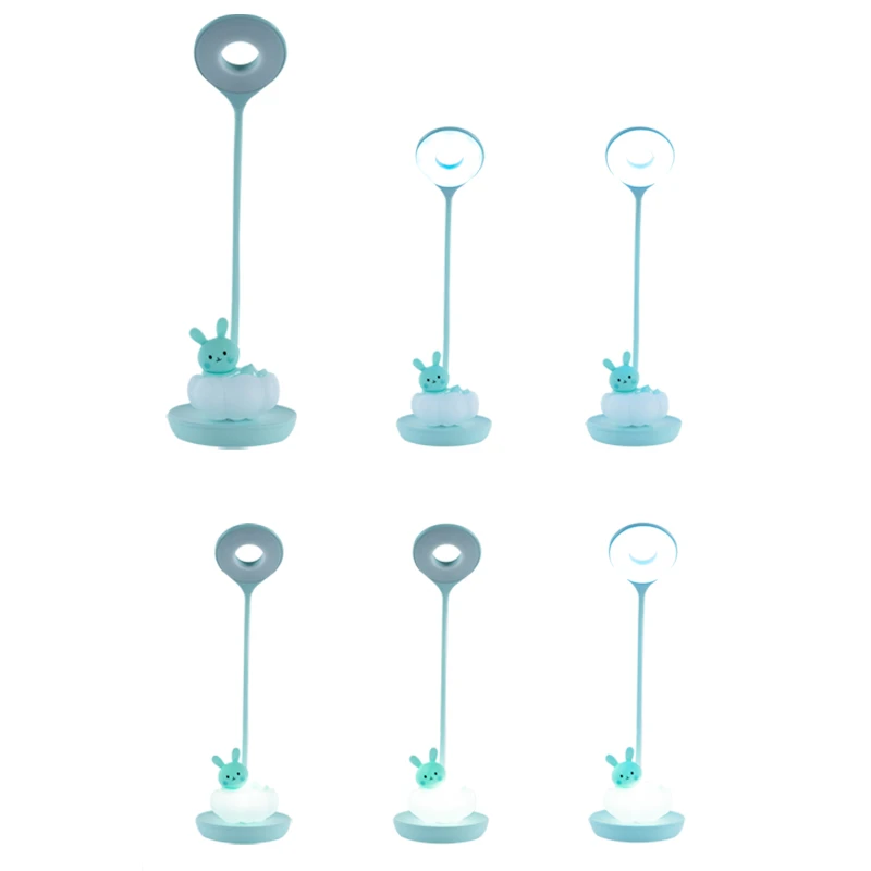 Лампа настільна Cloudy KITE Bunny LED з акумулятором Зелений (K24-493-1-4) - фото 4 Лампа настільна Cloudy KITE Bunny LED з акумулятором Зелений (K24-493-1-4) - фото 4