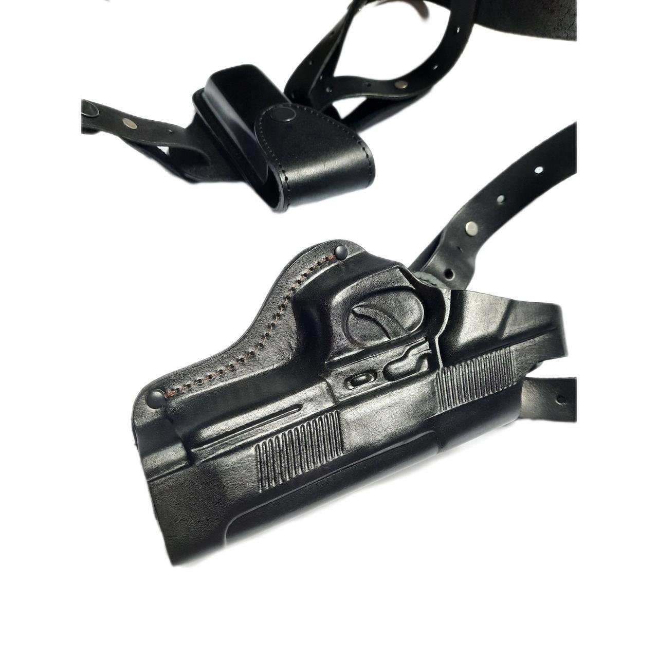 Кобура оперативная Beretta 92 двухсторонняя формованная с чехлом под магазин (21542644) - фото 2 Кобура оперативная Beretta 92 двухсторонняя формованная с чехлом под магазин (21542644) - фото 2