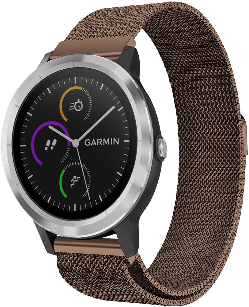 Ремешок Миланская петля Milano Garmin Vivoactive 3 Brown (19223)