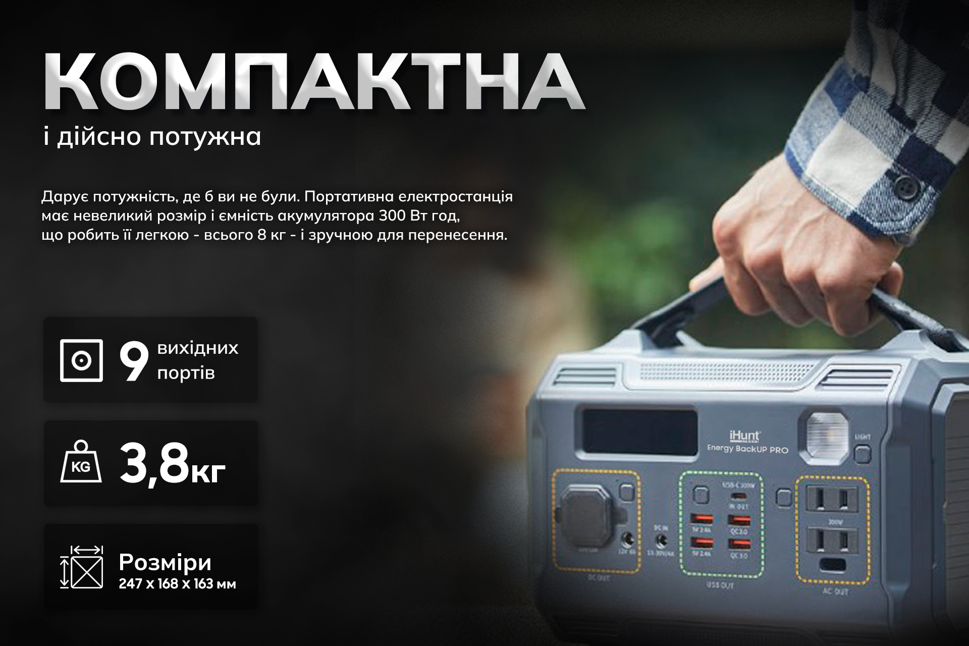 Електростанція портативна iHunt Energy BackUp PRO - фото 6