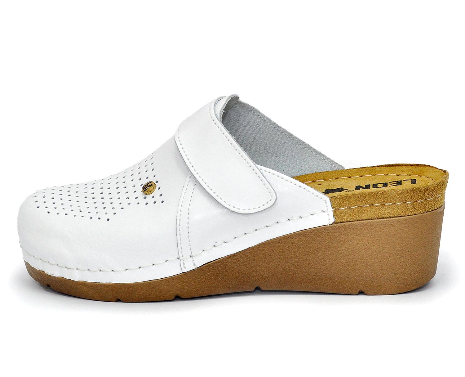 Женские сабо кожаные Leon 1001 р. 36 Белый - фото 5 Женские сабо кожаные Leon 1001 р. 36 Белый - фото 5