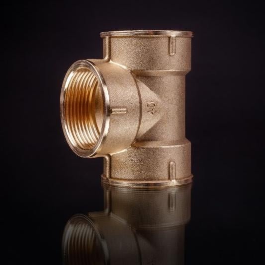 Трійник прохідний Lexline К.0207-В 1 1/2" ВВВ посилений латунь - фото 2 Трійник прохідний Lexline К.0207-В 1 1/2" ВВВ посилений латунь - фото 2