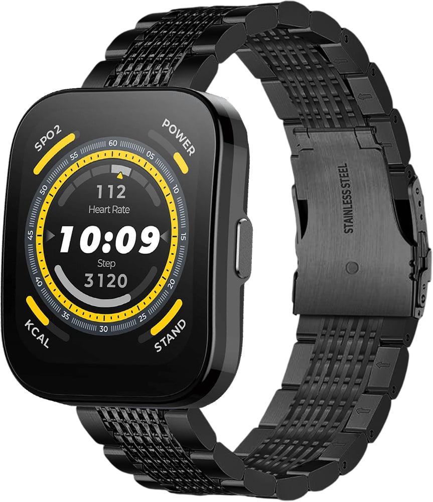 Ремінець металевий Gripix для Amazfit Bip 5 Black (42046-2B)