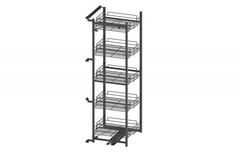 Карго Rejs MAXI Space Duo Classic Универсальный 450x1700 мм 5 полок Графит (WE31.0082.01.924)