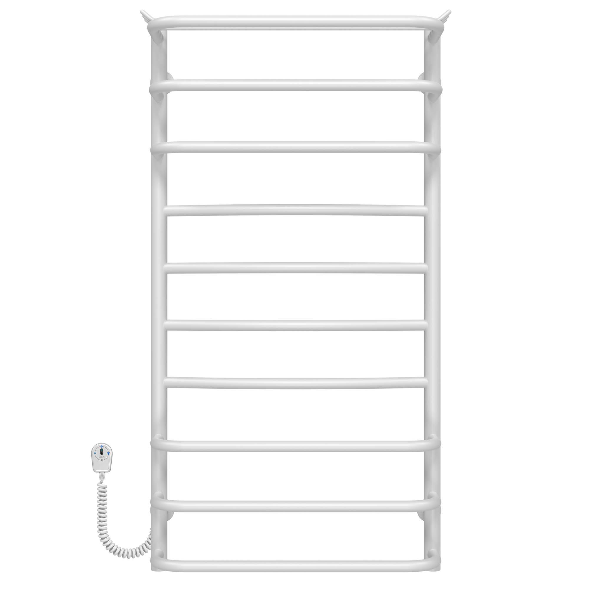 Полотенцесушитель электрический Deffi Юность П10 EF16 нержавеющая сталь 500х1000 мм Белый (C.YU.100.50.10.EWL5)
