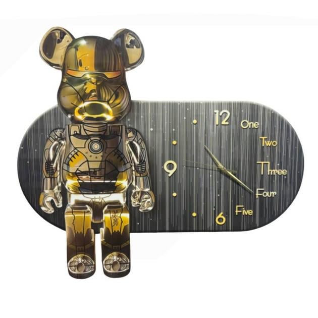 Часы настенные с LED подсветкой на батарейках 40x60 см (17176)