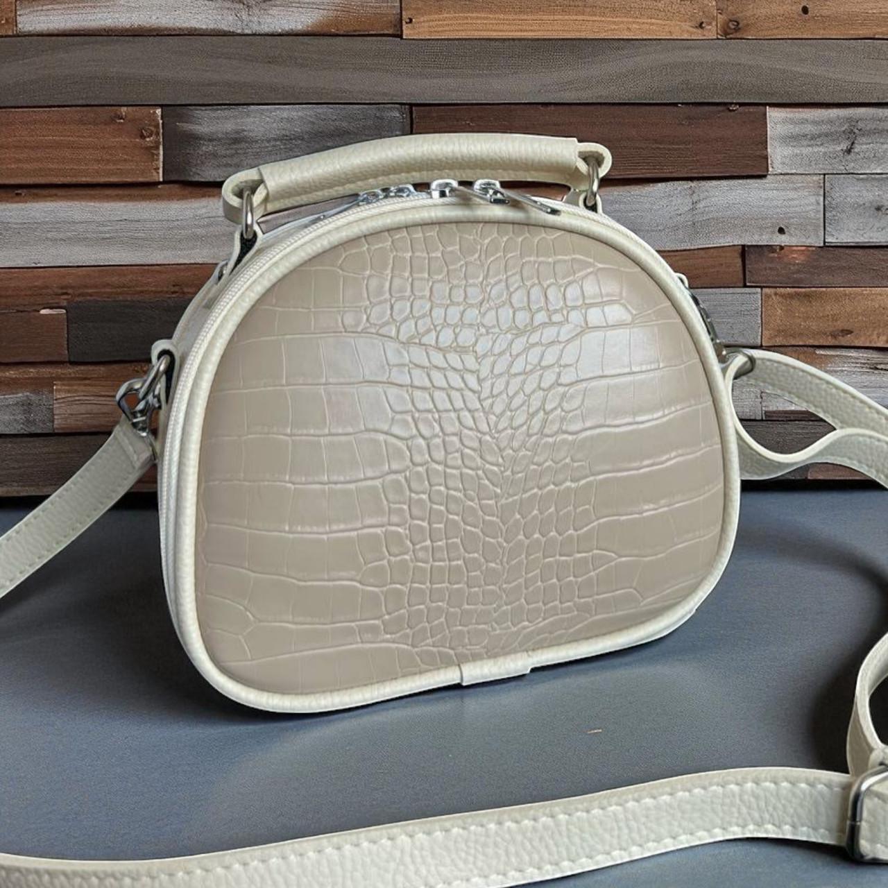 Сумка женская кросс-боди из экокожи с принтом 22х17х9 см Темно-бежевый (2683574712) Сумка женская кросс-боди из экокожи с принтом 22х17х9 см Темно-бежевый (2683574712)