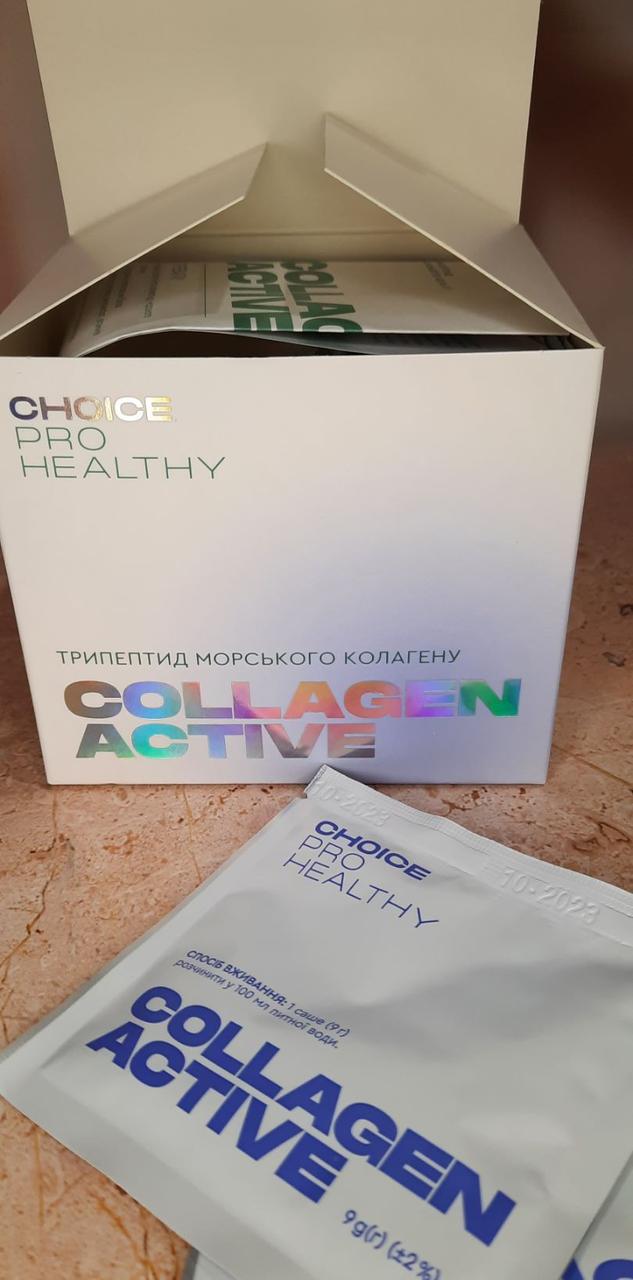 Морський колаген трипептид Choice в саше для суглобів шкіри волосся та нігтів COLLAGEN ACTIVE (2003257400) - фото 6