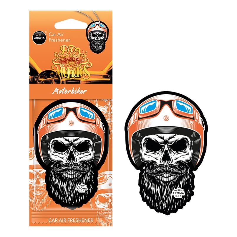 Ароматизатор Aroma Car Cellulose Dia De Los Muertos Motorbike (12074)