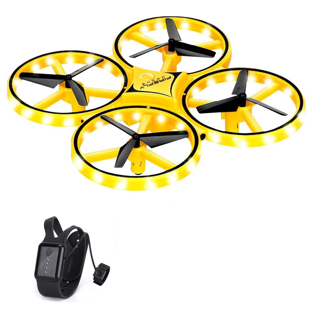 Квадрокоптер FireFly Drone с сенсорным управлением и барометром до 6 минут Желтый