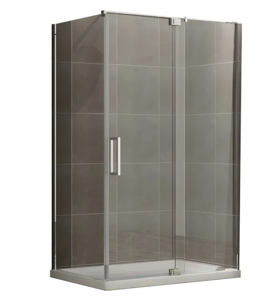 Душевая кабина без поддона KOER SR SC02-100x80x200-TR-01 прозрачное стекло Easy Clean 8 мм Хром (KR5355)