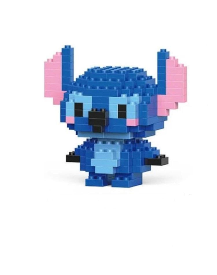 Конструктор детский Стич мини блоки 161 деталей 6,2 см Синий (28711435)