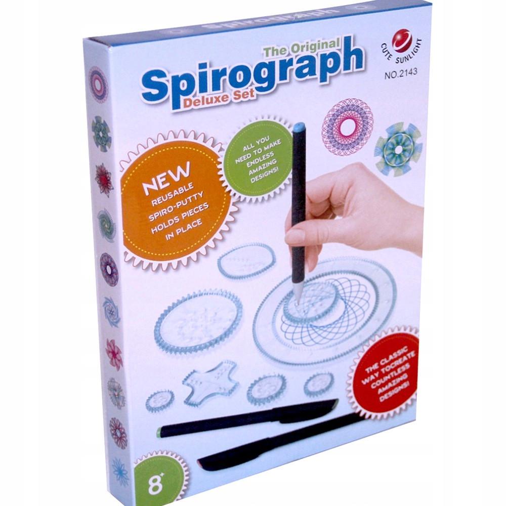 Набір для малювання спірографом Gadget Master Spirograph Deluxe 22 шаблони 3 ручки