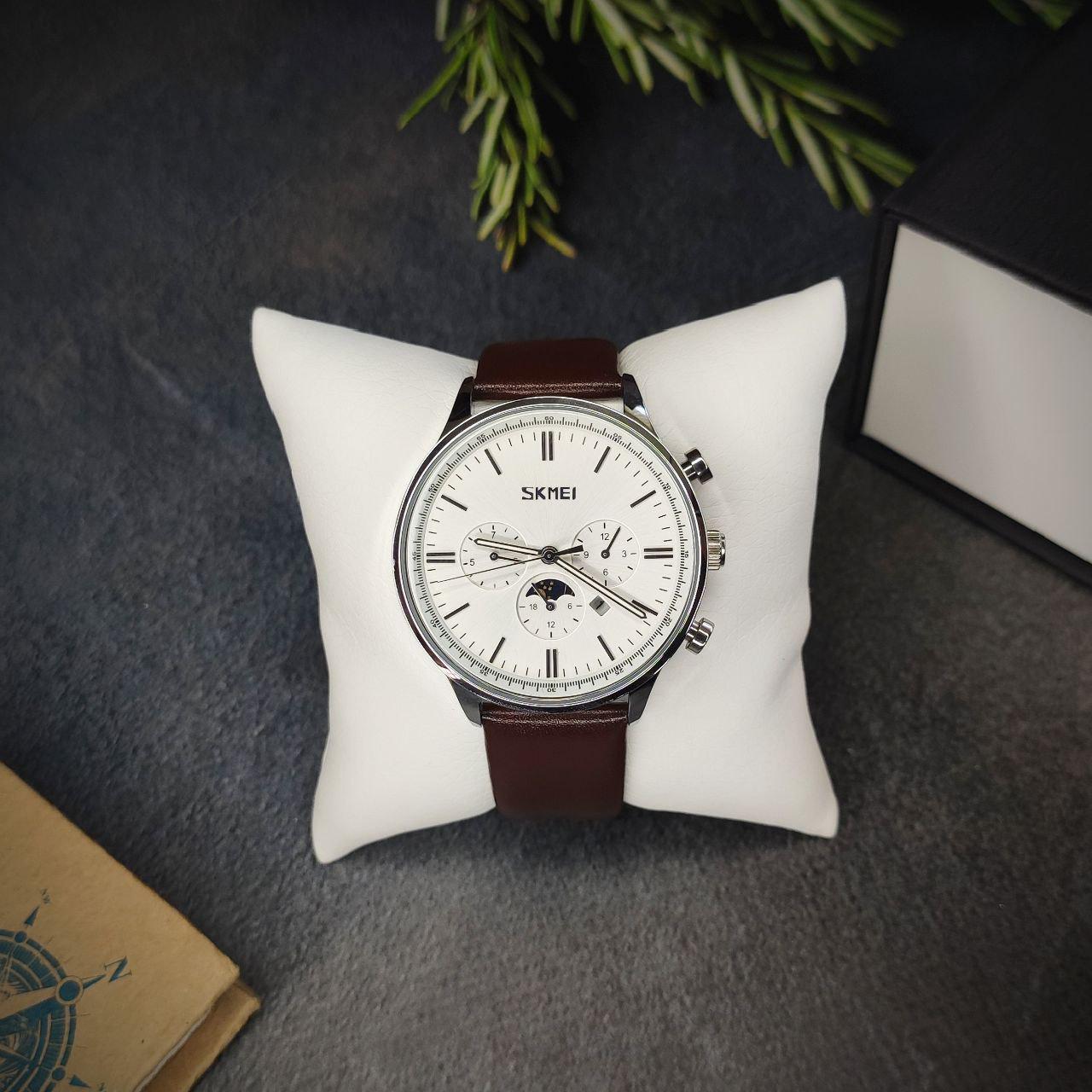 Часы мужские класические Skmei 9117 + лунный календарь