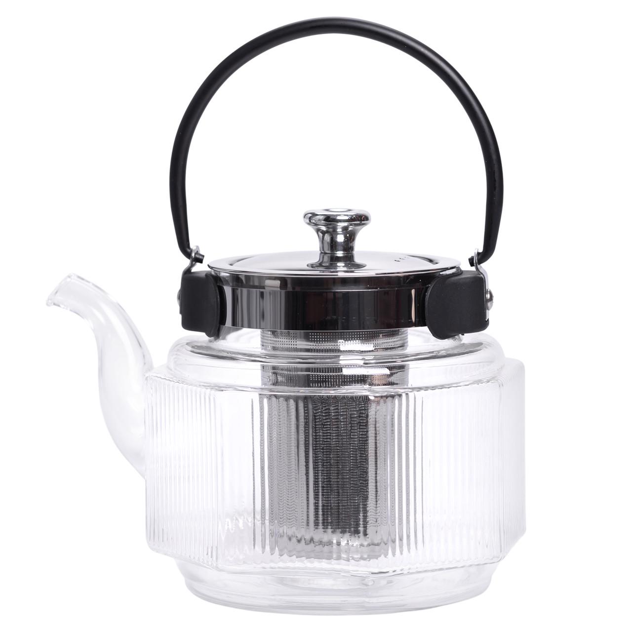 Чайник заварювальний з боросилікатного скла 1,1 л (HP-33-4) - фото 3 Чайник заварювальний з боросилікатного скла 1,1 л (HP-33-4) - фото 3
