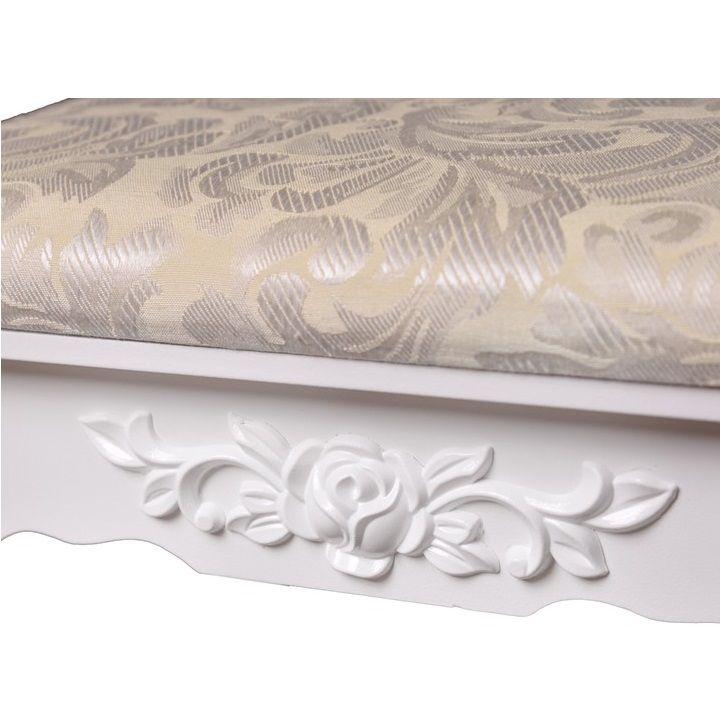 Туалетний столик GoodHome W-HY-006 із табуретом Білий (9091) - фото 7