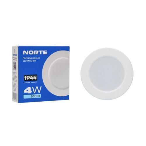 Светильник потолочный NORTE 1-NDP-1600 Круг 4W 5000K IP44 (27552594)