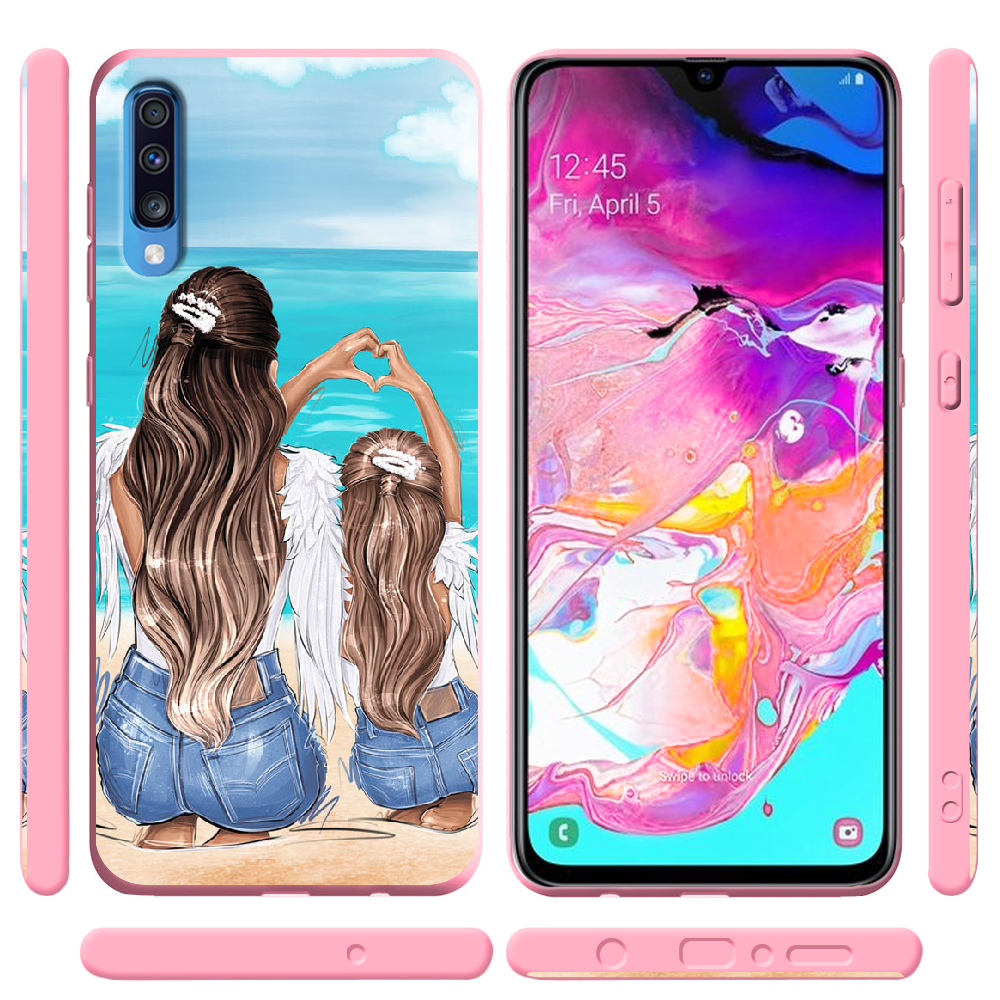 Чехол Boxface Samsung A705 Galaxy A70 Family Vacation Розовый силикон (36860-up2380-37422) - фото 2