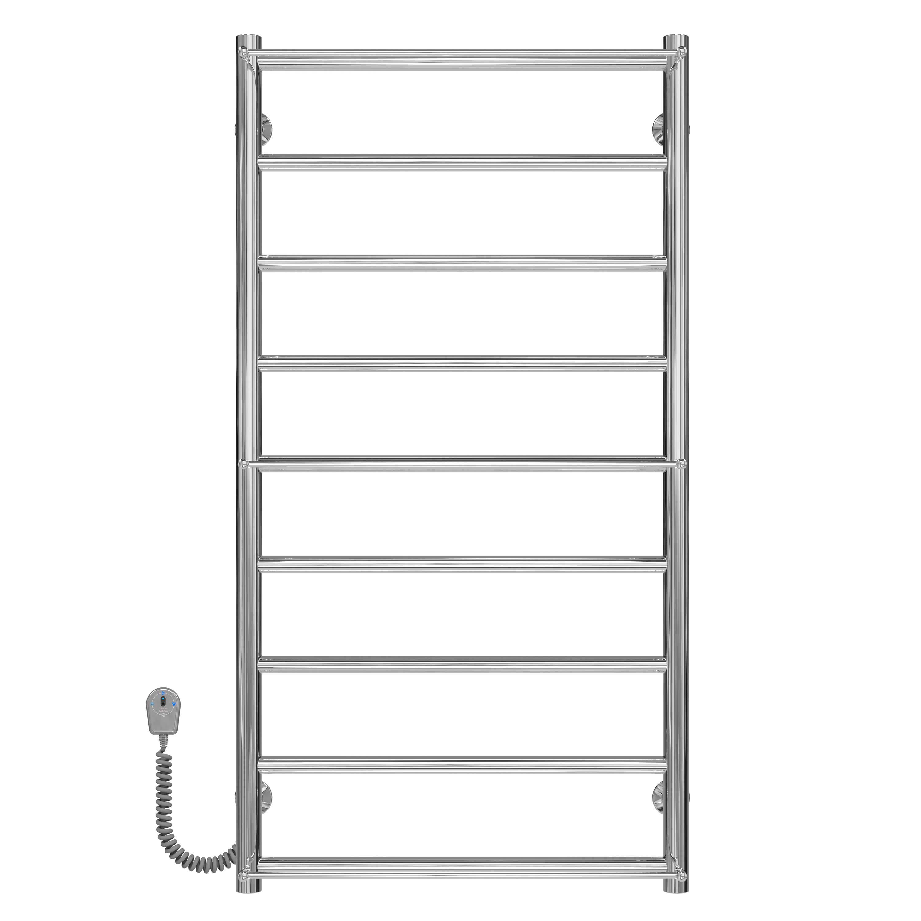 Полотенцесушитель электрический Deffi Ladder П9 EF16 левое подключение нержавеющая сталь 500х1000 мм Хром (C.LK.100.50.9.E.C.L.5)