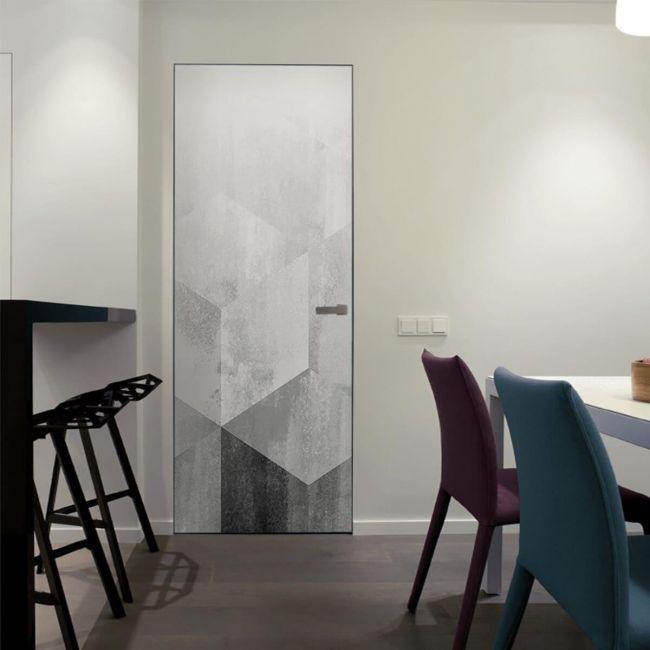 Наклейка интерьерная на двери Sticker Wall SW-00000902 ромбы 104х210 см