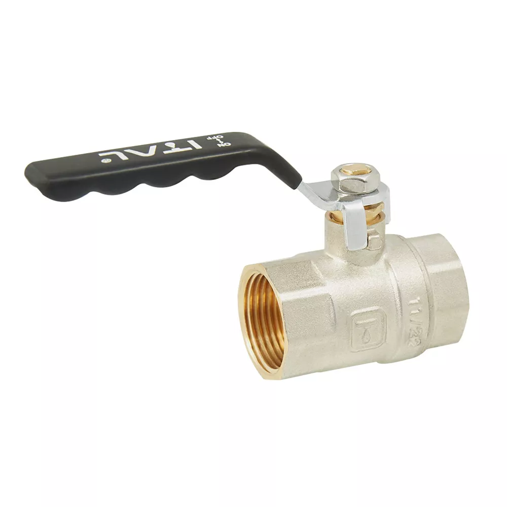 Кран кульовий ITAL PN40 1" ВВ ручка Нікель (SQ-1046049) - фото 2 Кран кульовий ITAL PN40 1" ВВ ручка Нікель (SQ-1046049) - фото 2