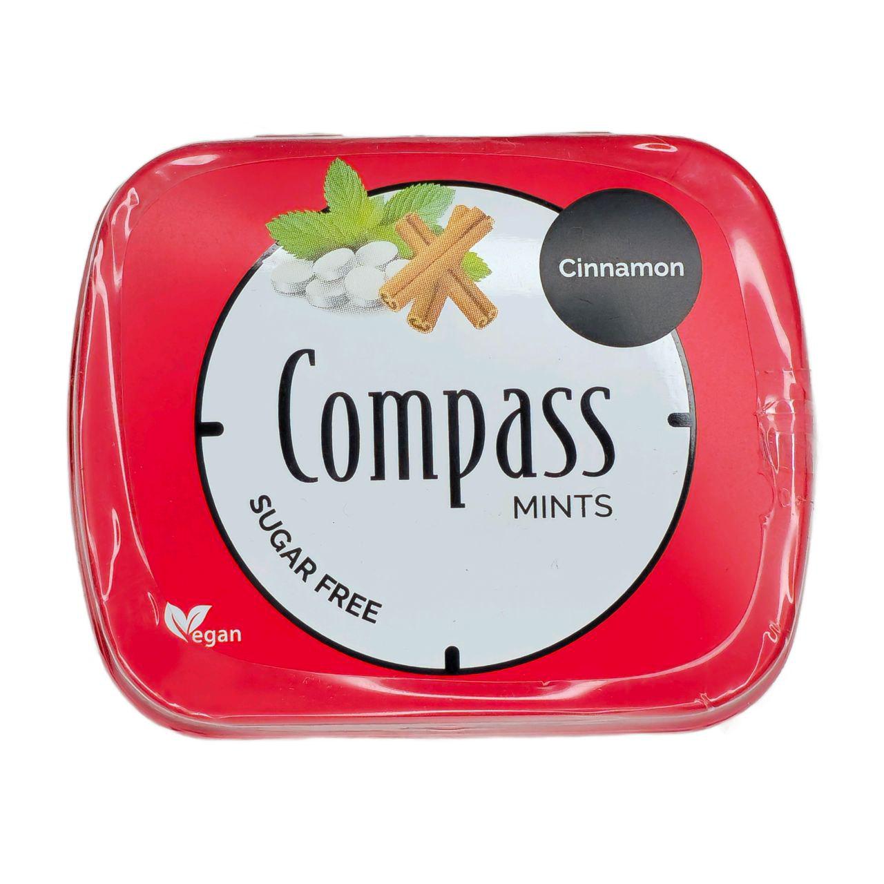 Леденцы Compass со вкусом корицы без сахара 14 г (1125)