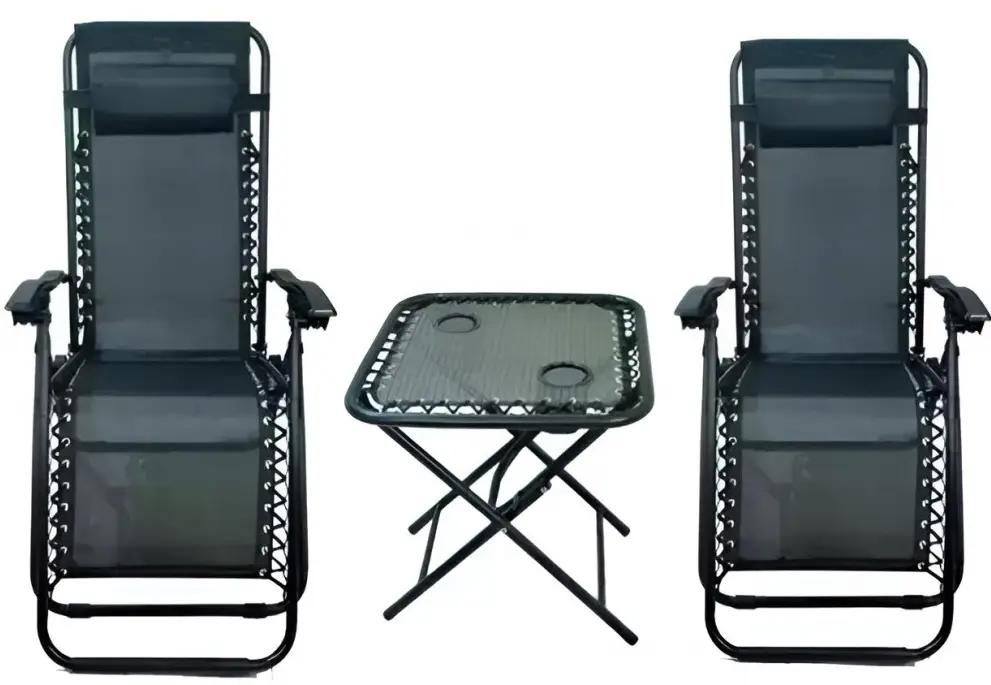 Шезлонг лежак и столик Bonro SP-167A Зеленый (70000044)