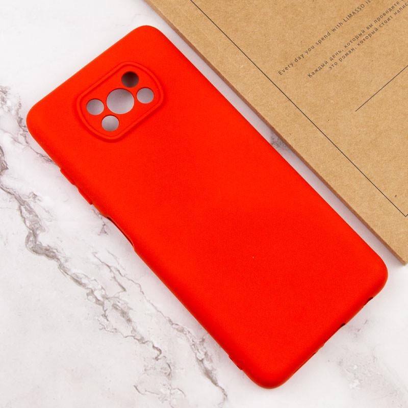 Протиударний чохол Silicone Cover Lakshmi Full Camera (AAA) для Xiaomi Poco X3 NFC / Poco X3 Pro ЧЕРВОНИЙ / RED - фото 3