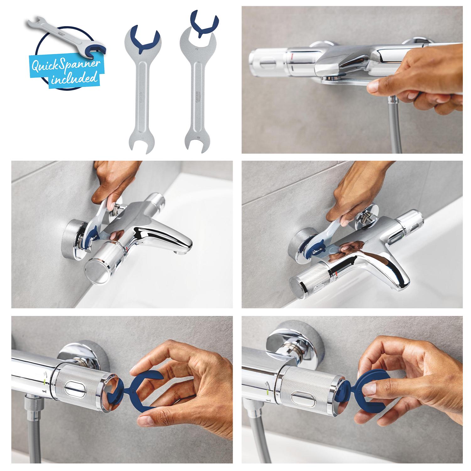 Душова система з термостатом Grohe QuickFix Vitalio Comfort 26984001 CV033294 Хром (214253) - фото 12 Душова система з термостатом Grohe QuickFix Vitalio Comfort 26984001 CV033294 Хром (214253) - фото 12