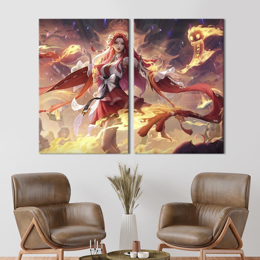 Картина на холсте Аниме-девушка Диаочан 165x122 см (1491-2)