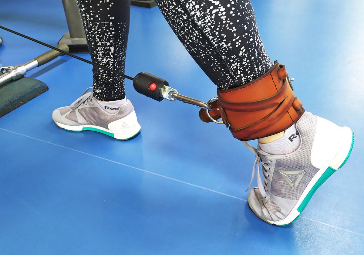Манжета EasyFit F8 для тяги на тренажере Коричневый (EF-LGSTR-F8-BR) - фото 2