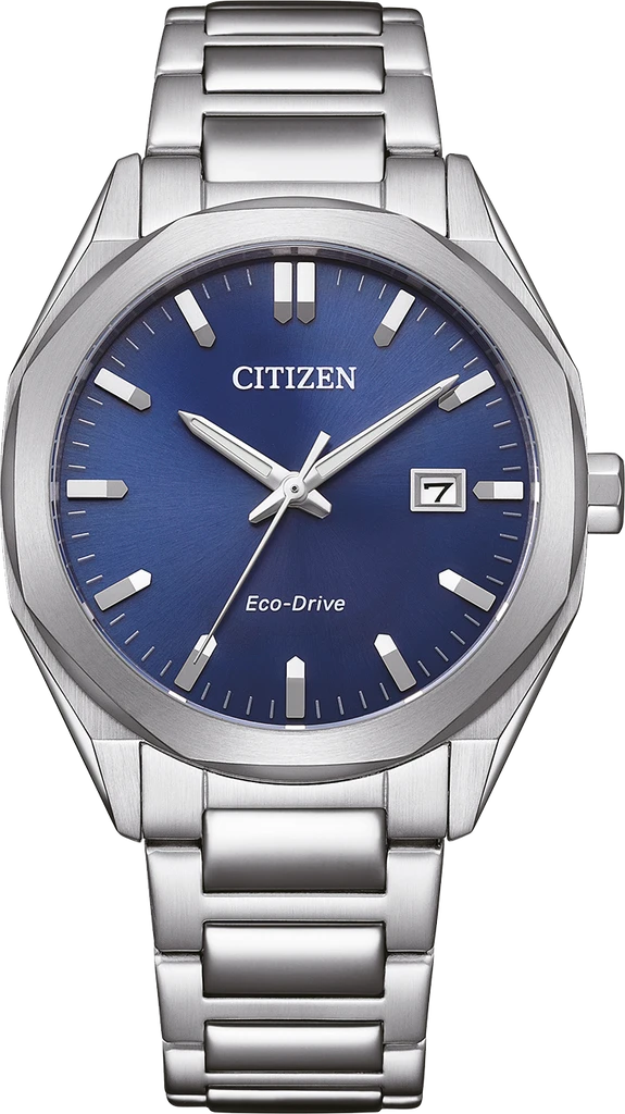 Наручний годинник чоловічий Citizen BM7620-83L Eco-Drive з сталевим корпусом/синім циферблатом та водозахистом 100 м