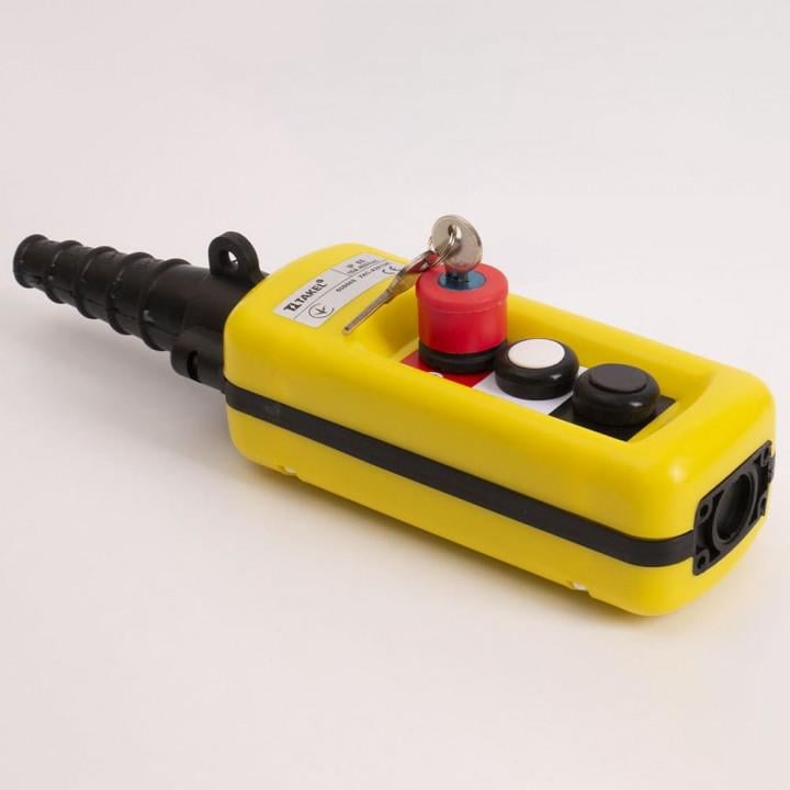 Пост тельферный TAKEL 2 кнопки и стоп с ключем (XAC-A2813К)