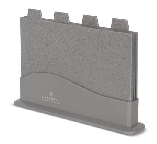 Набор кухонных разделочных досок Edenberg EB-11984 на подставке 5 предметов Серый - фото 2 Набор кухонных разделочных досок Edenberg EB-11984 на подставке 5 предметов Серый - фото 2