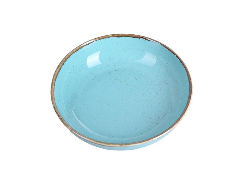 Салатник фарфоровый круглый Porland 835 мл 22 см Turquoise (368122/T)