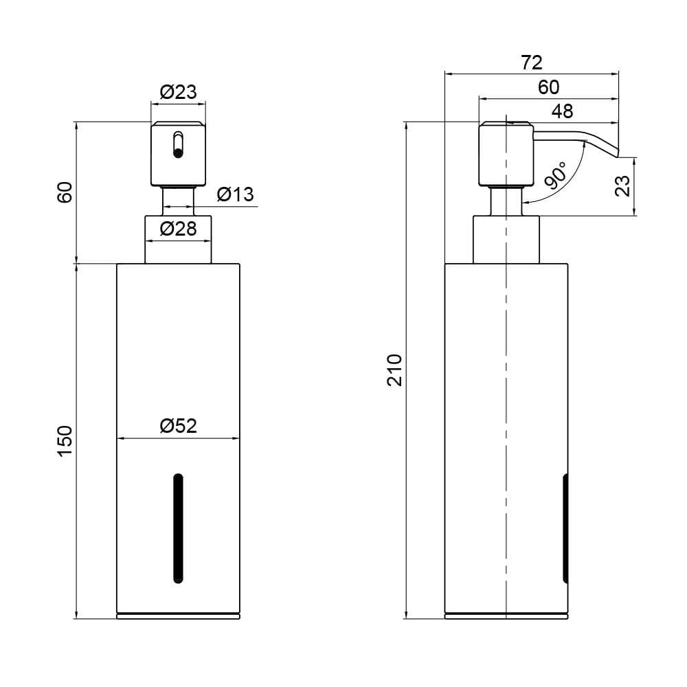 Дозатор для рідкого мила Qtap Liberty QTLIBCRM11521 Chrome (SD00040045) - фото 2