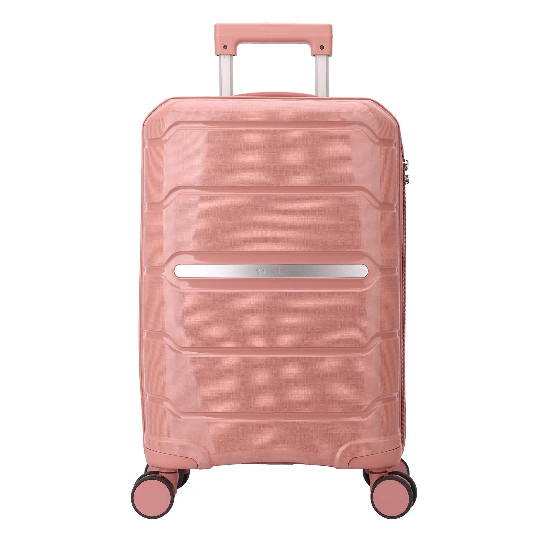 Чемодан малый ручная кладь SEMI LINE 20" Polypropylene S Pink (T5836-1) - фото 2 Чемодан малый ручная кладь SEMI LINE 20" Polypropylene S Pink (T5836-1) - фото 2