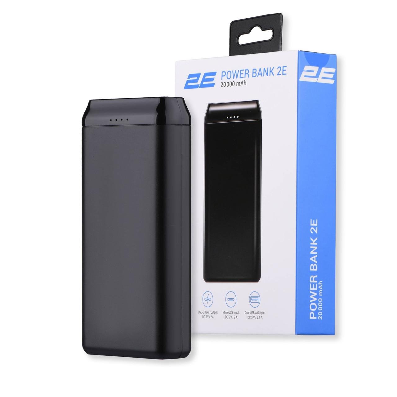 Повербанк 2Е 20000 mAh PB2082 Чорний (2E-PB2082-BLACK) - фото 2