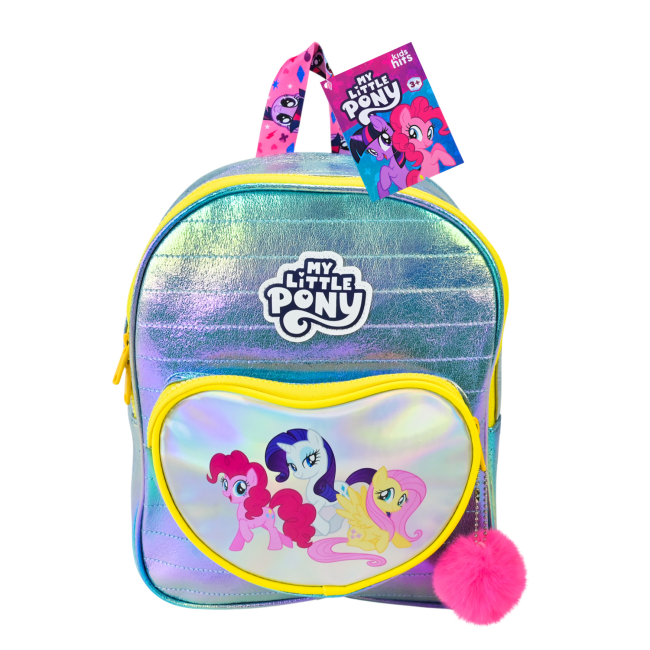 Детский рюкзак My Little Pony для девочки с блестками и пушистым брелоком/1 отделение (36798428)
