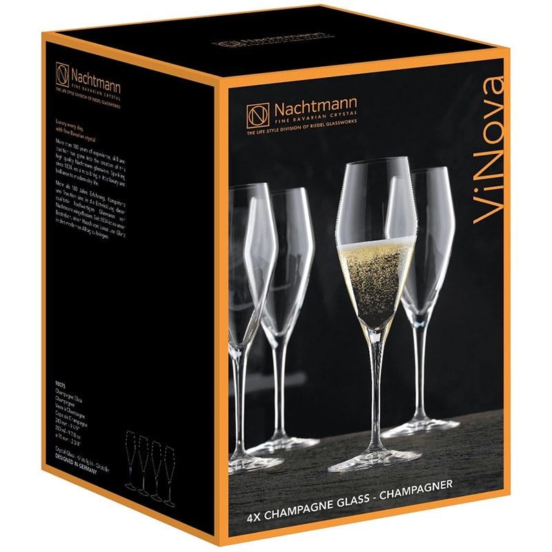 Набор бокалов для шампанского Nachtmann ViNova 280 мл 4 шт. (101000279)