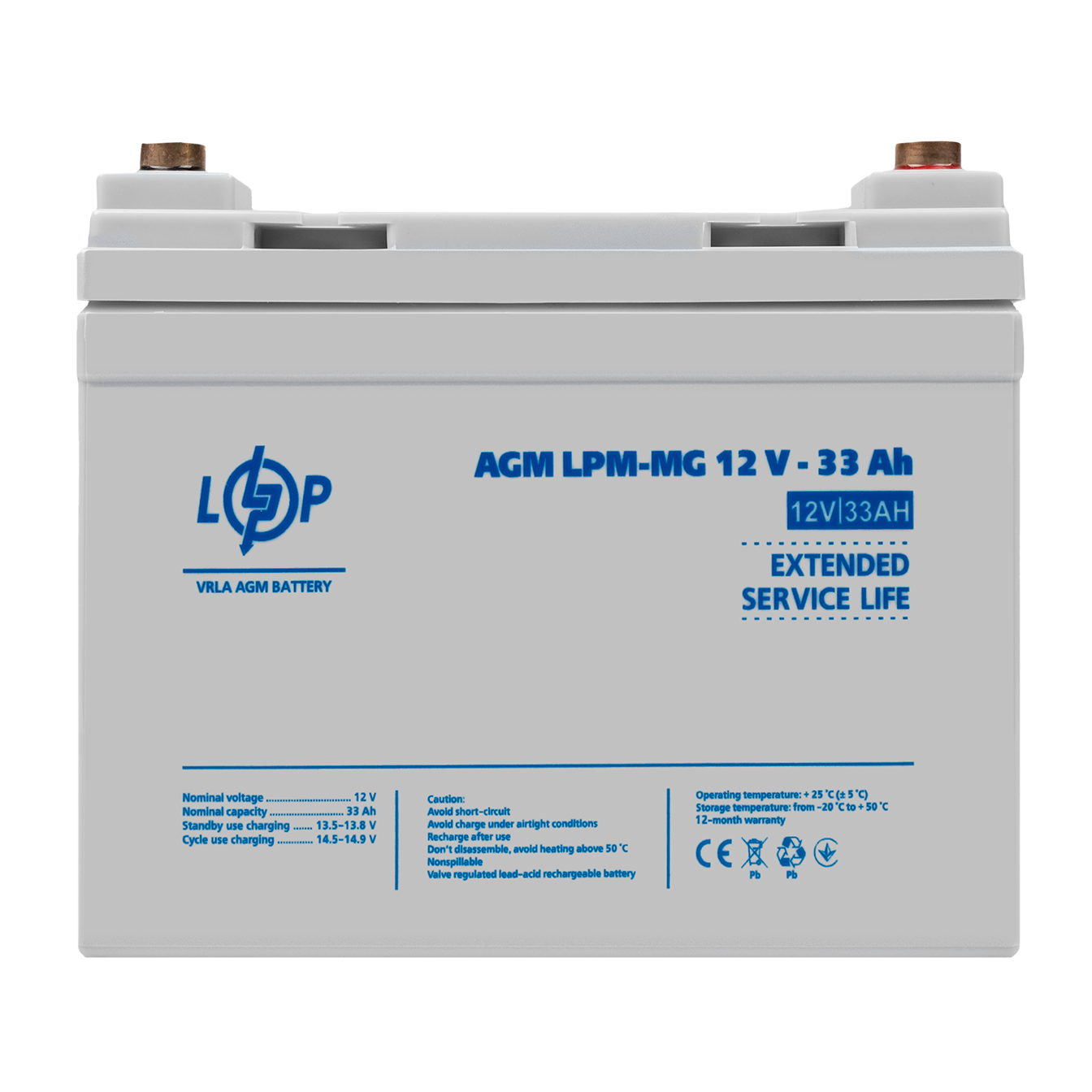 Акумулятор мультигелевий LogicPower LPM-MG 12V-33 Ah (26453507)