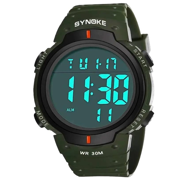 Часы наручные электронные спортивные водостойкие Хаки (2015099896)