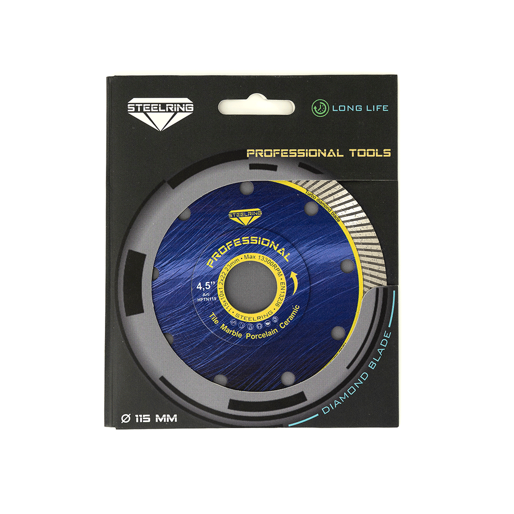 Диск алмазний STEELRING PROFESSIONAL для скла/кераміки/керамограніту 115 мм (HPTN115)