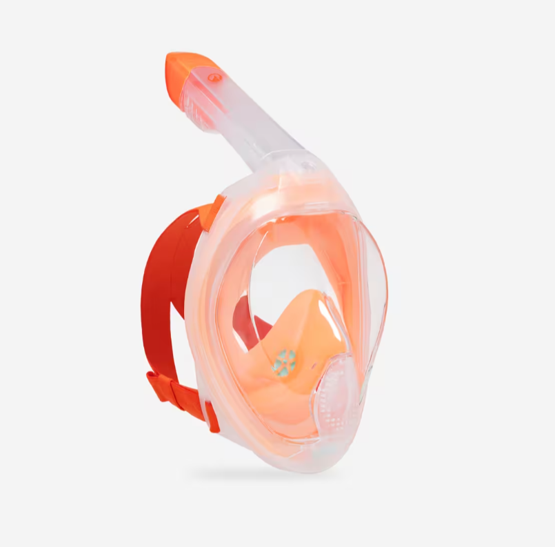 Маска для снорклинга полнолицевая Subea Easybreath+ Freetalk S/M Оранжевый (2932990812)