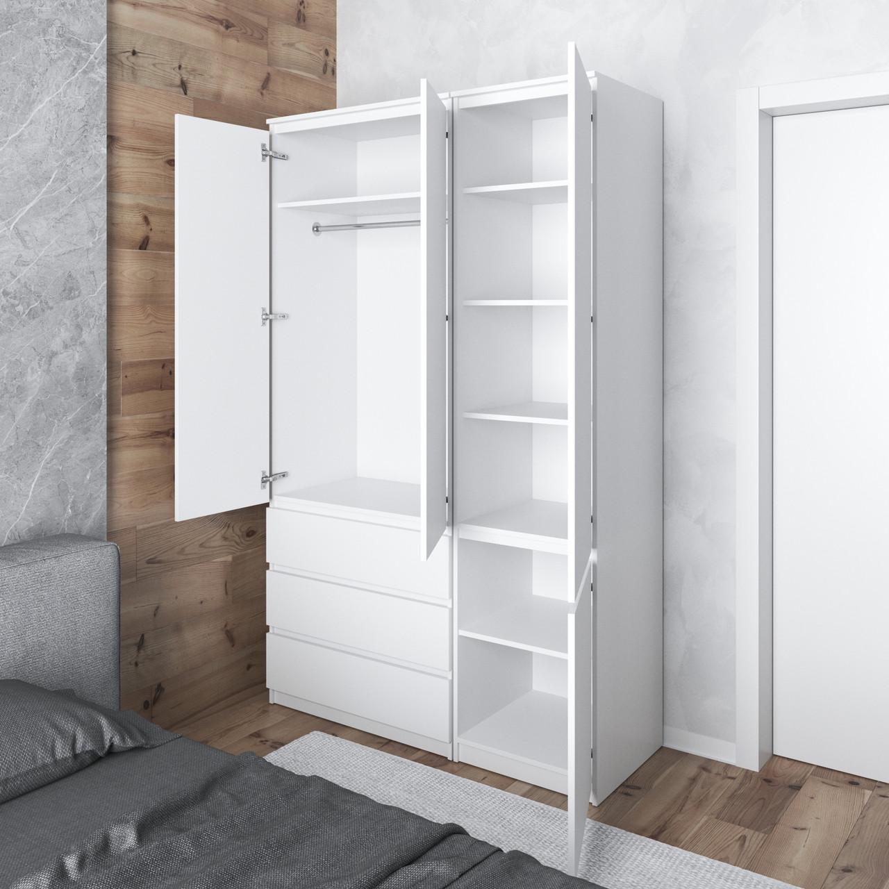 Мебельный комплект для одежды Вайс R9/R22 1304х500х2110 мм Белый (30846926) - фото 2 Мебельный комплект для одежды Вайс R9/R22 1304х500х2110 мм Белый (30846926) - фото 2