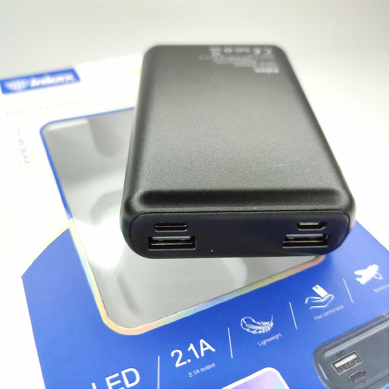 Повербанк Inkax PV-46 10000 mAh 2,1 A с циферблатом без шнура 2 выхода (1135)