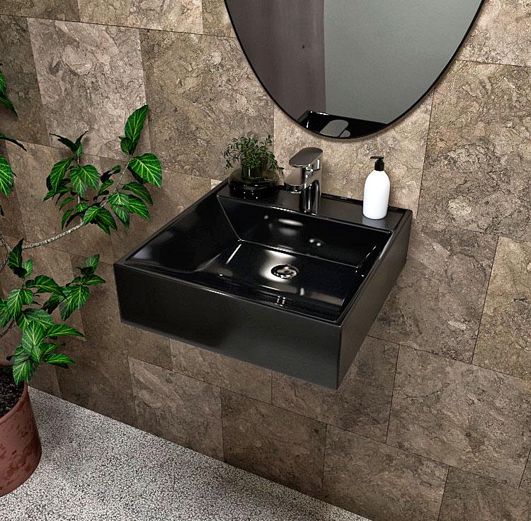 Умывальник подвесной Luxor Corsa Black (600) Умывальник подвесной Luxor Corsa Black (600)