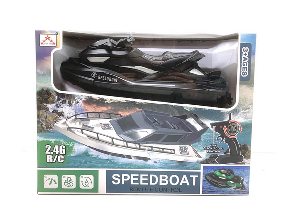 Катер на радіокеруванні 27 см Чорний (jh-kt4)