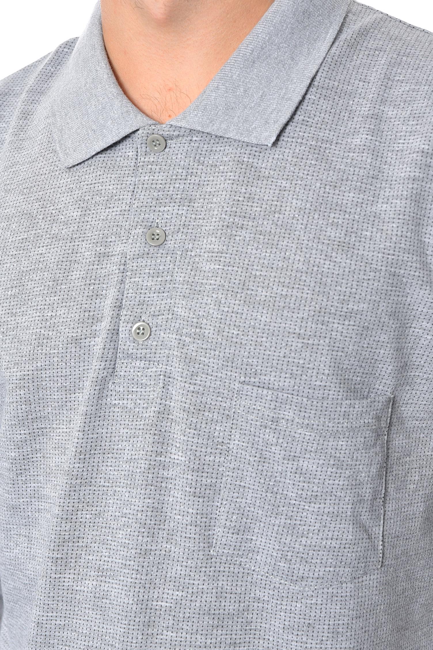 Кофта поло чоловіча напівбатальна 2XL Сірий (193069) - фото 4 Кофта поло чоловіча напівбатальна 2XL Сірий (193069) - фото 4