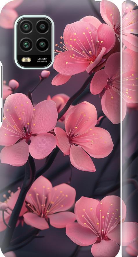 Чехол на Xiaomi Mi 10 Lite Пурпурная сакура (6075m-1924-42517)